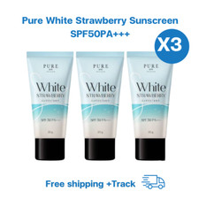 3x Pure sunscreen foundation PURE White Strawberry SPF 50 PA thin texture