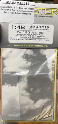 Master 48019 1:48 Fw 190A-7 Fw 190A-8 Armament Set & Pitot