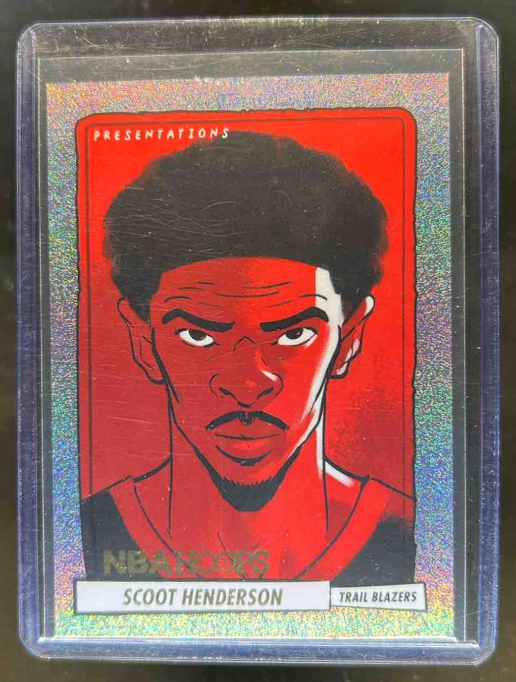 2023-24 Panini Hoops Scoot Henderson Presentations Rookie RC #19 Trail Blazers
