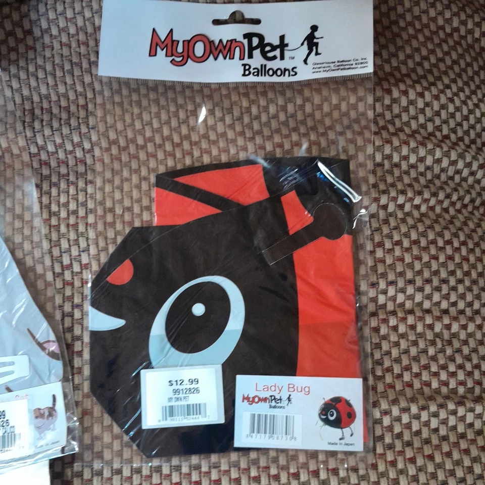 Лот из 4 MyOwn домашних животных воздушные шары кошка, леди жук, белый медведь и День благодарения воздушный шар J2 - Изображение 4 из 4