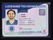 Shane Larkin 2025-26 Panini Contenders EuroLeague License to Dominate SSP [wyf24