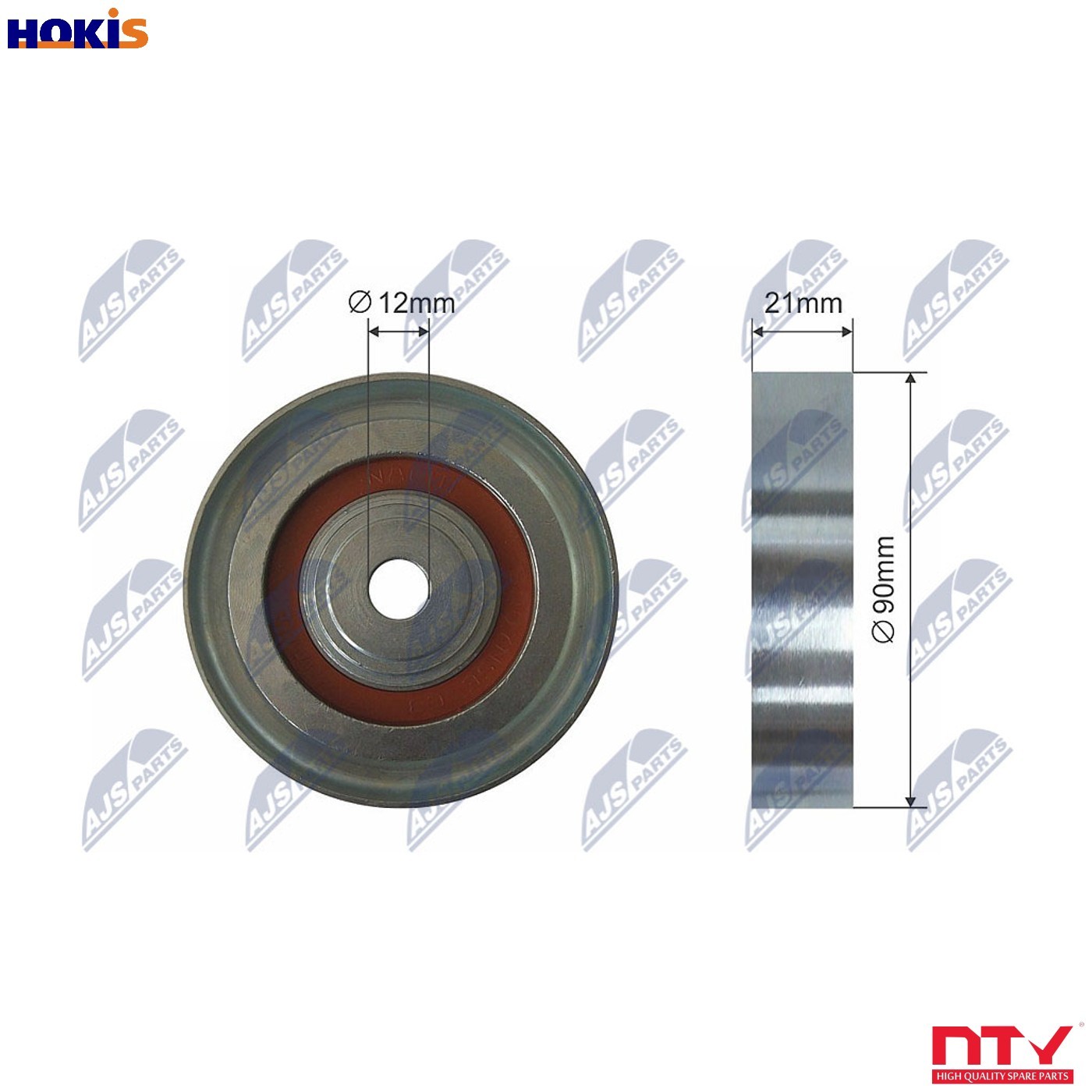 DEFLECTIONGUIDE PULLEY VRIBBED BELT RNK-TY-028 FOR TOYOTA COROLLA/Liftback 2.0L - Image 6
