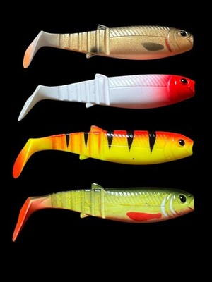  Savage Gear Cannibal Shad 4'' (10 cm) 4pcs. per pack! pike,zander,perch NEW