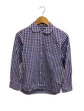 tricot COMME des GARCONS 15SS/AD2004/Long Sleeve Shirt/S/Cotton/Purple/Gingham C