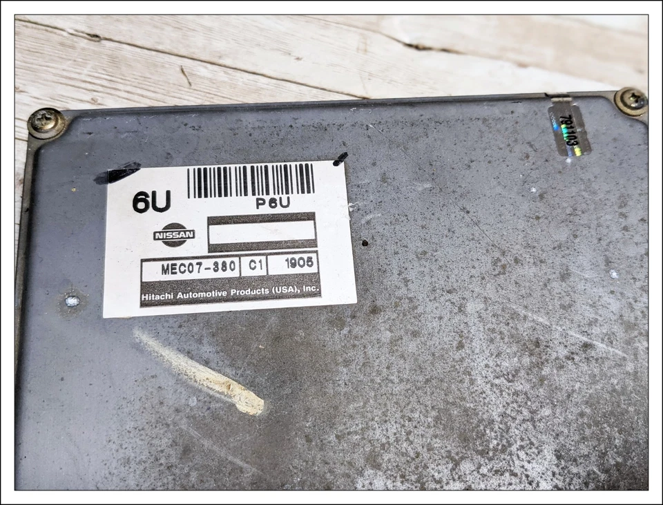 ✅ 2001 2002 Nissan XTERRA FRONTIER SUPERCHARGED ECM MÓDULO ECU PCM MEC07-380 FABRICANTE DE EQUIPAMENTO ORIGINAL - Imagem 2 de 4