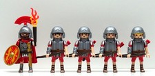5 R&Ouml;MER BOGENSCH&Uuml;TZE ZENTURIO ROT PLAYMOBIL zu C&auml;sar Legion&auml;r Lager Custom RAR