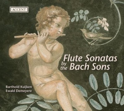 BARTHOLD KUIJKEN EWALD DEMEYERE - Flute Sonatas By The Bach Sons - CD - *VG*
