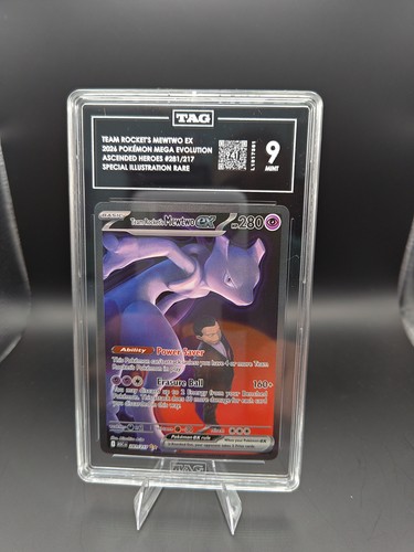 Team Rocket's Mewtwo ex ME: Ascended Heroes SIR 281/217 Grade 9