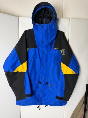 Vintage Berghaus Extrem 7000 Gore-Tex Jacket Blue Black Mens Medium Gorpcore - product listing photo