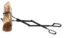 Firewood Tongs - Reinforced Wrought Iron for Extra Strength - 26” - Grabber f...