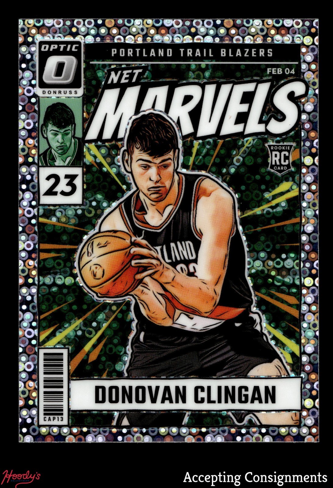 2024-25 Donruss Optic Net Marvels Fast Break Holo #11 Donovan Clingan ROOKIE RC