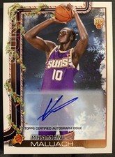 2025-26 Topps Holiday Basketball Khaman Maluach Rookie Auto #H170 🎄SSP Rare🎄