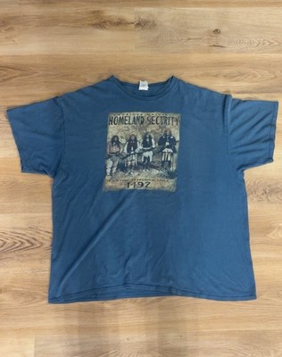 Homeland Security Fighting Terrorism Since 1492 T-shirt 2XL Native American Y2k