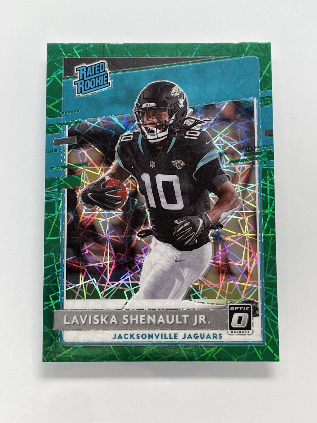 2020 Donruss Optic #168 Laviska Shenault Jr. Green Velocity