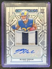 2024 Panini Obsidian Blake Corum Rookie Jumbo Jersey Auto RC Contra #RJJ-BCM