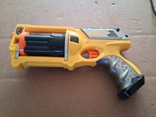 NERF Vintage N-Strike MAVERICK Rev-6 Yellow 2004 Dart Gun Blaster