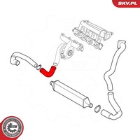Esen SKV Ladeluftschlauch 43SKV190 Passend FüR Fiat
