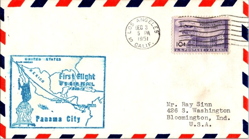Pan American World Airways First Flight Los Angeles - Panama City - 1951