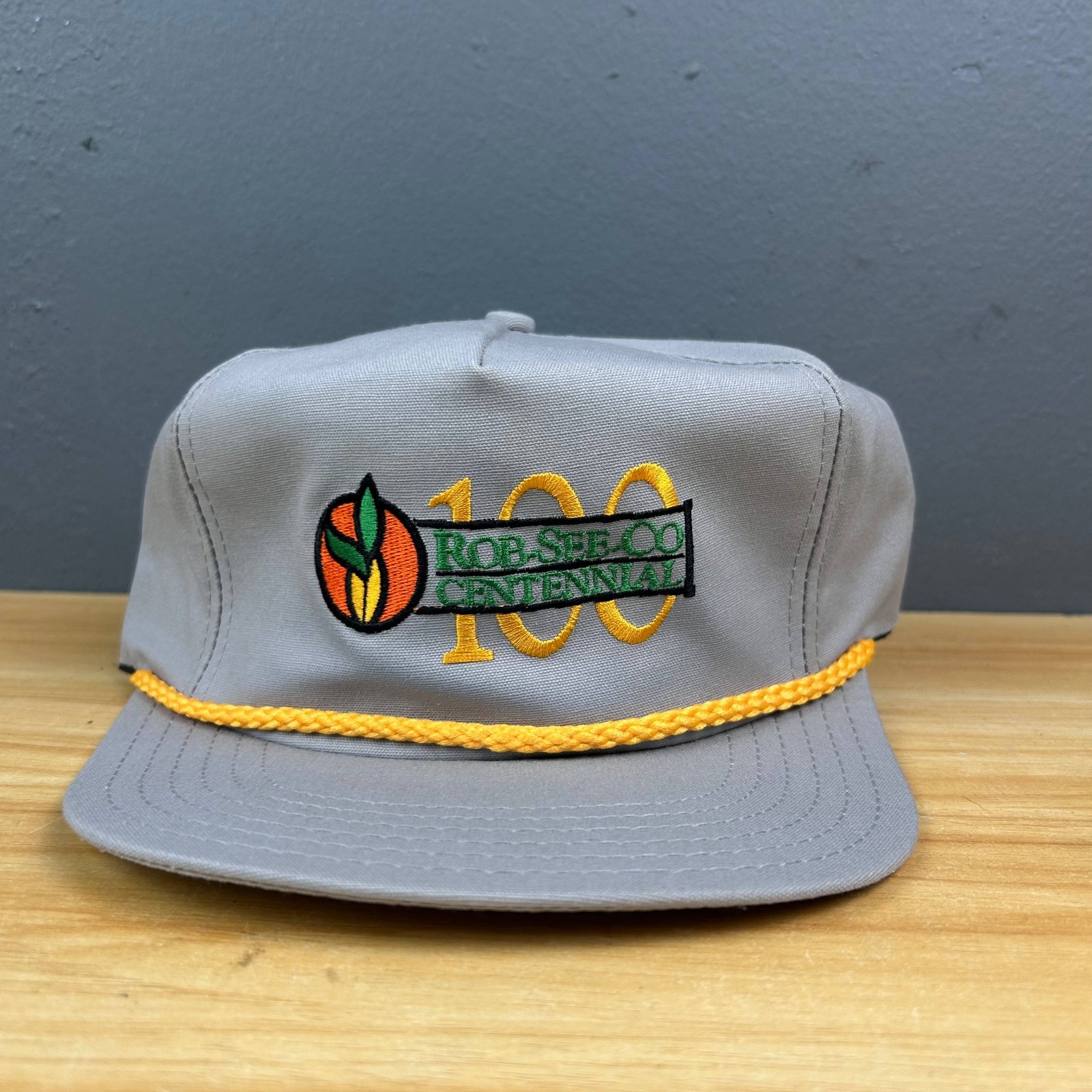 Kap King Trucker Hat Gray Patch Snapback Yellow R… - image 1