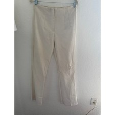 Zara Cream High-Waist Tailored Trousers Size L