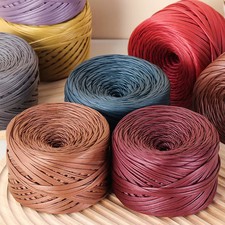 Faux Leather Yarn 200g for DIY Knitting, Crocheting, Bags,