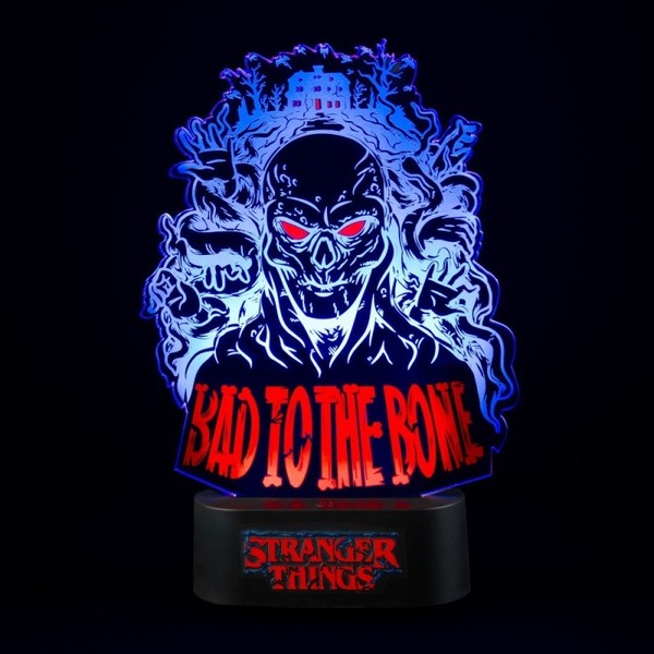 Lampara Led de mesa Stranger Things Bad to the Bone