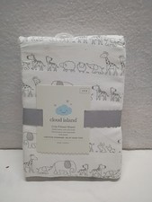 Cloud Island Crib Fitted Sheet Cotton Soft Finish Fit Standard One Sheet NEW
