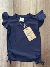 NWT Snapper Rock Short Sleeve Rash Guard Top Girls 3 UPF 50