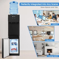 Hot/Cold Water Cooler Dispenser Freezer Top Loading Compressor Refrigeration