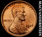1926 Lincoln Wheat Cent- Red- Choice Gem Brilliant Uncirculated+++++ #J7072