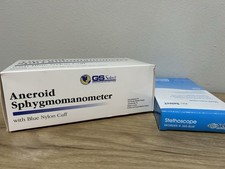 Aneroid Sphygmomanometer Manual Blood Pressure Cuff and Stethoscope New