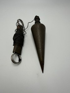 Antique Craftsman Machined Brass 16 oz. Plumb Bob Model 4000