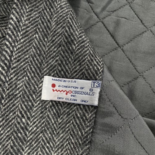 Vintage Imp Originals Coat Boys T3 Herringbone Wool Dressy Made USA 60s 70s - Picture 4 of 10