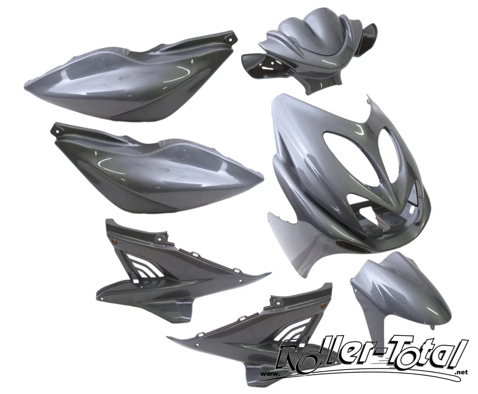 Verkleidungsset anthrazit blau metallic 9 Teile YAMAHA Aerox MBK Nitro Bodypart  - Bild 1 von 1