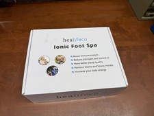 Healifeco Ionic Foot Spa Bath Detox Machine System Home Use Complete Kit Boxed