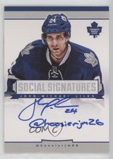 2013-14 Panini Playbook Social Signatures John-Michael Liles #SS-LI Auto 1e15