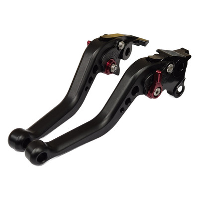 Kurze schwarze Kupplungs- & Bremshebel für Suzuki GSXR1300 Hayabusa 2008-2020
