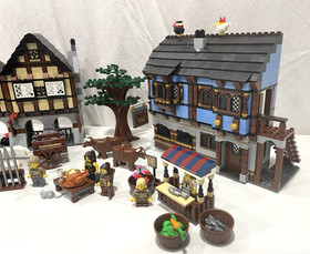 LEGO Medieval Market Village 100% with Manuals, no box - 2009
