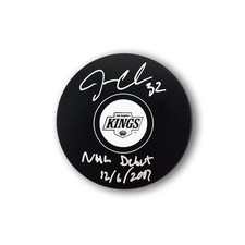 Jonathan Quick Autographed Los Angeles Kings Hockey Puck Inscribed NHL Debut