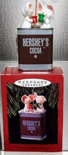 Vintage Hallmark 1993 HERSHEY'S COCOA Christmas Tree Ornament  Mouse Mice
