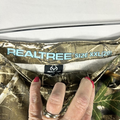Real Tree Extra Hunting Cargo Pants Camo Size XXL 20 Women's Hunting Pants - Picture 9 of 17
