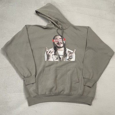 Post Malone Stoney Men s XL Gray Port & Company Classic Pullover Cotton Blend
