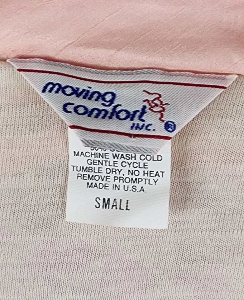 Moving Comfort Tracksuit Womens Small Pink Zip Retro 80s Vintage Windbreaker - Image 4 of 4