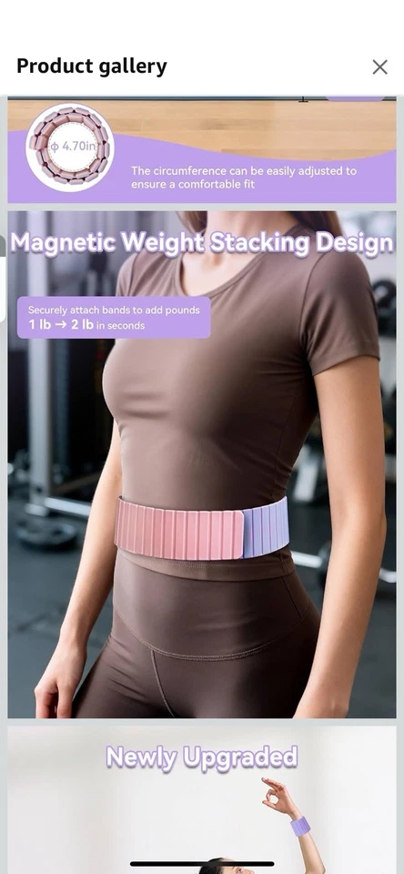 2 paquetes de pesas ajustables de tobillo y muñeca para mujer y hombre - Juego de tobillo Foto 2 de 4