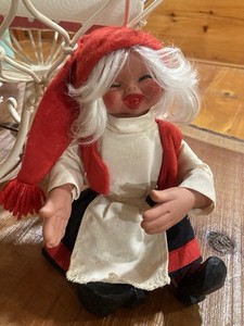 vintage Arne Hasle "Nisse" doll, Norwegian Christmas elf 