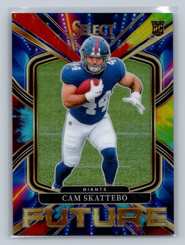 Cam Skattebo [Tie-Dye Prizm] #20 2025 Panini Select Future card