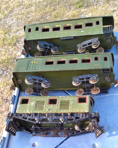 Ives Standard Gauge Prewar 3235 Electric Locomotive Passenger Train Set Project