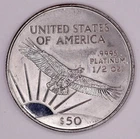 1/2 oz Platinum Coin/Round .9995 Fine Random Type - Varied Condition