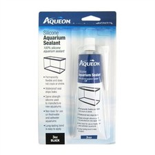 Aqueon BLACK Silicone Aquarium Sealant, 3 oz