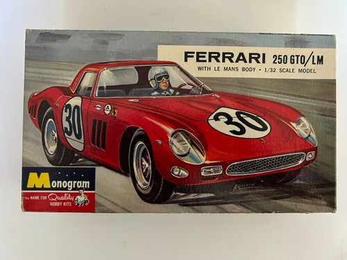 Monogram Ferrari 250 GTO/LM (Red) 1/32 scale slot car with box
